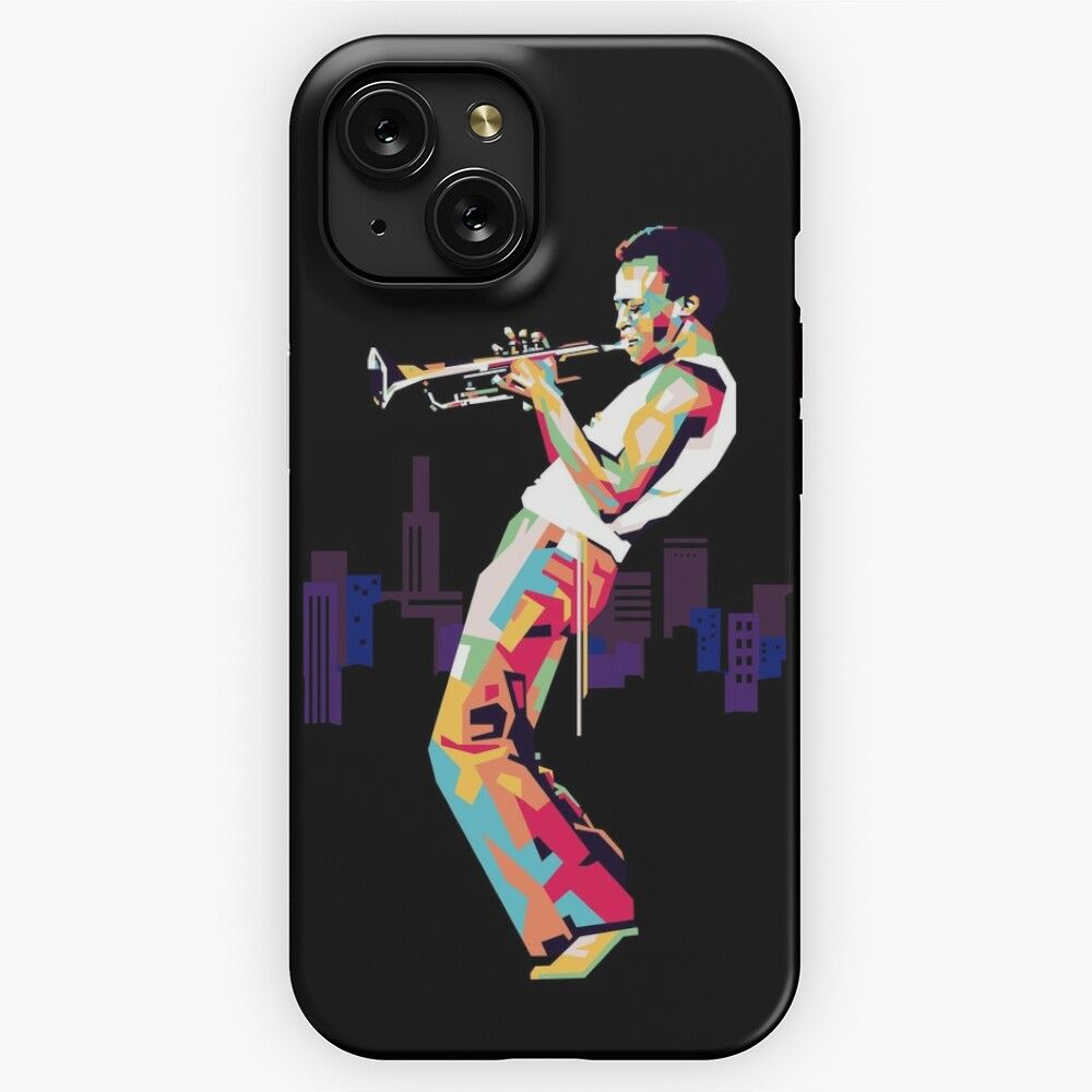 Jazz Trumpet Player Wpap iPhone 15 Slim Phone Case Cover