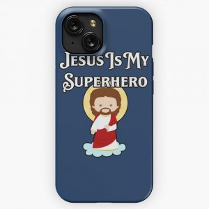 Jesus Is My Superhero 2 iPhone 15 Slim Phone Case Cover