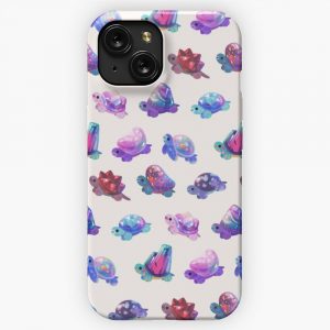 Jewel Turtle Pastel iPhone 15 Slim Phone Case Cover