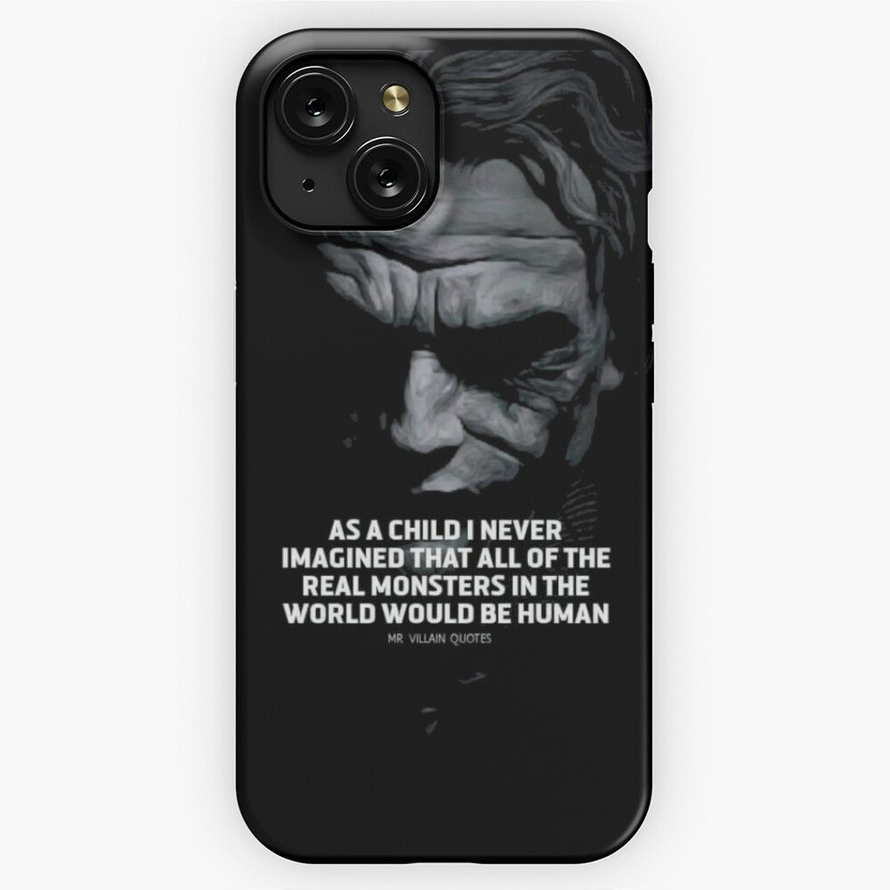 Joker Qoutes iPhone 15 Slim Phone Case Cover