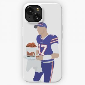 Josh Allen Buffalo Bills Duffs Chicken Wings Sticker iPhone 15 Slim Phone Case Cover