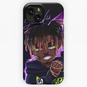Juicewrld Purple Flame iPhone 15 Slim Phone Case Cover