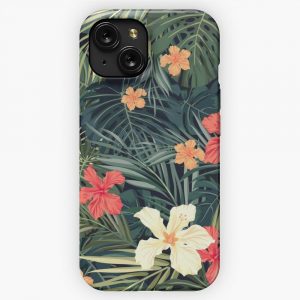 Jungle Flowers iPhone 15 Slim Phone Case Cover