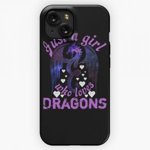 Just A Girl Who Loves Dragons Legendary Animals 4 iPhone 15 Slim Phone Case Cover