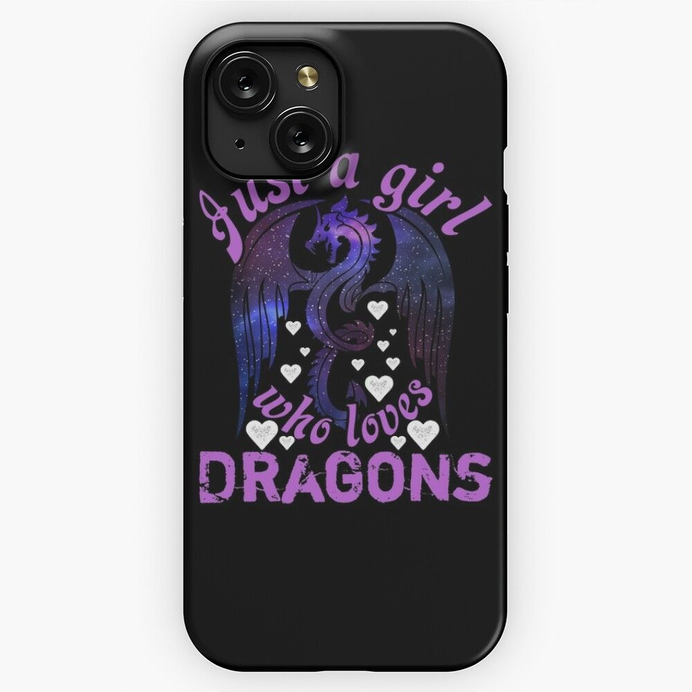 Just A Girl Who Loves Dragons Legendary Animals 4 iPhone 15 Slim Phone Case Cover