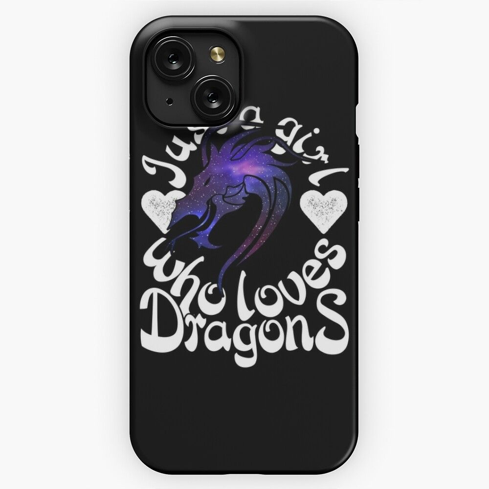 Just A Girl Who Loves Dragons Legendary Animals iPhone 15 Slim Phone Case Cover