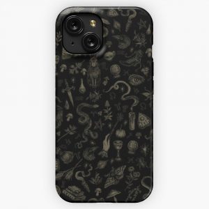 Just Witch Things Black And Beige iPhone 15 Slim Phone Case Cover