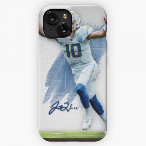 Justin Herbert Los Angeles Sports Art iPhone 15 Slim Phone Case Cover