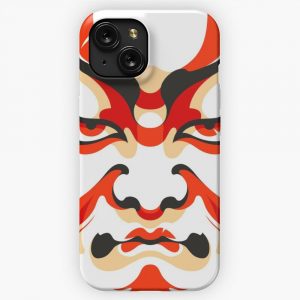 Kabuki Mask iPhone 15 Slim Phone Case Cover