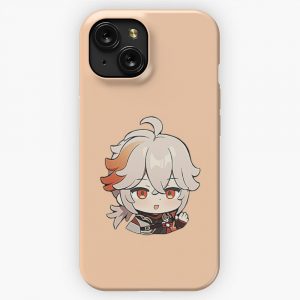 Kaedehara Kazuha Genshin Impact Sticker Hello iPhone 15 Slim Phone Case Cover
