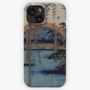 Kameido Tenjin Shrine Utagawa Hiroshige iPhone 15 Slim Phone Case Cover