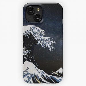 Kanagawa Wave In Space iPhone 15 Slim Phone Case Cover