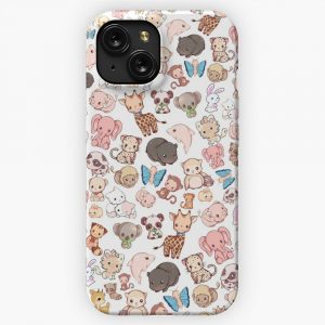 Kawaii Animals iPhone 15 Slim Phone Case Cover