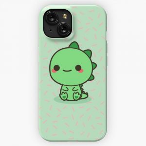 Kawaii Dinosaur iPhone 15 Slim Phone Case Cover