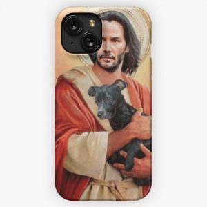 Keanu Christ W Dog iPhone 15 Slim Phone Case Cover