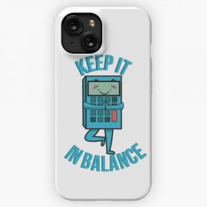 Keep It In Balance Funny Accounting Yoga Pun Occupations iPhone 15 Slim Phone Case Cover