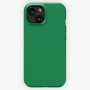 Kelly Green Plain Green Solid Green iPhone 15 Slim Phone Case Cover