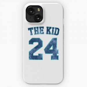 Ken Griffey Jr The Kid Baseball Nickname Jersey Modern Distressed iPhone 15 Slim Phone Case Cover