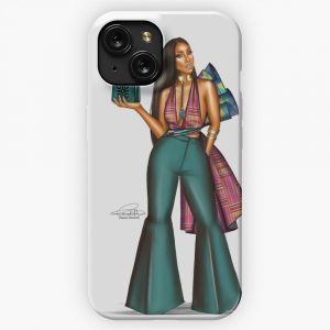 Kente Blu iPhone 15 Slim Phone Case Cover