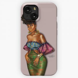 Kente Laced iPhone 15 Slim Phone Case Cover