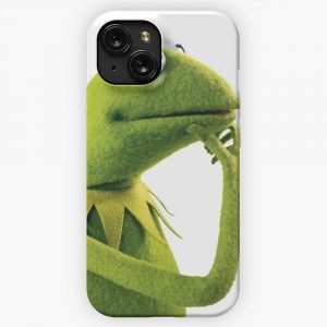 Kermit Contemplating An Aesthetic iPhone 15 Slim Phone Case Cover