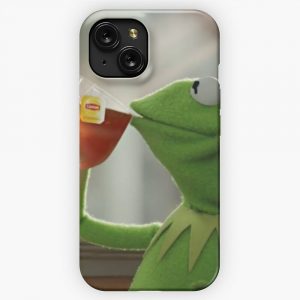Kermit Sipping Tea iPhone 15 Slim Phone Case Cover