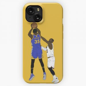 Kevin Durant Clutch Shot Over Lebron James iPhone 15 Slim Phone Case Cover