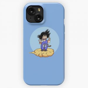 Kid Goku With Noodle Bowl iPhone 15 Slim Phone Case Cover