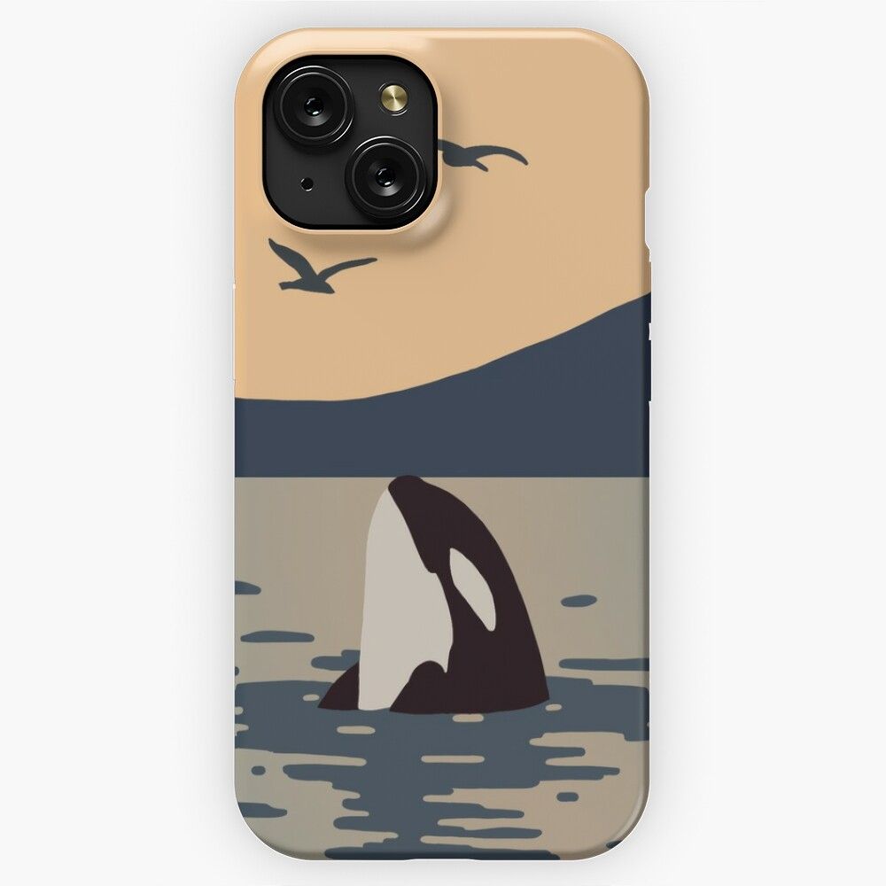 Killer Whale Orca iPhone 15 Slim Phone Case Cover