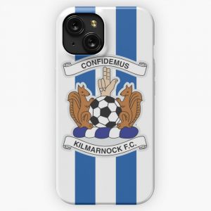 Kilmarnock Football Club Logo Stripes iPhone 15 Slim Phone Case Cover