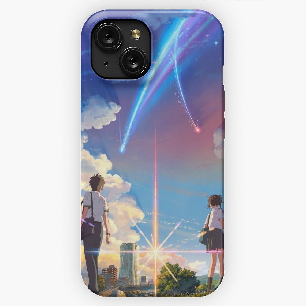 Kimi No Na Wa Your Name Anime Movie Poster Best Res iPhone 15 Slim Phone Case Cover