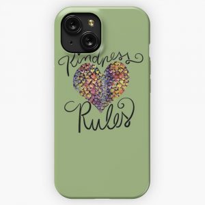Kindness Rules iPhone 15 Slim Phone Case Cover