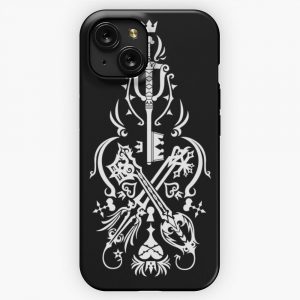 Kingdom Hearts Black iPhone 15 Slim Phone Case Cover