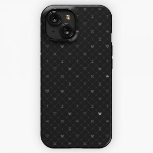 Kingdom Hearts Pattern iPhone 15 Slim Phone Case Cover