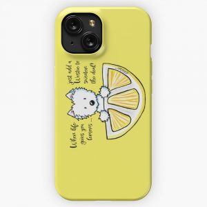 Kiniart Life Lemons Westie iPhone 15 Slim Phone Case Cover