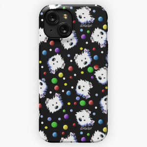 Kiniart Westie Confetti iPhone 15 Slim Phone Case Cover