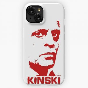 Kinski Red iPhone 15 Slim Phone Case Cover