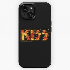 Kiss Band Fire Logo iPhone 15 Slim Phone Case Cover