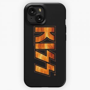 Kiss Band Fire Thunder Logo iPhone 15 Slim Phone Case Cover
