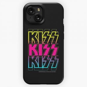Kiss Neon Trail Design iPhone 15 Slim Phone Case Cover