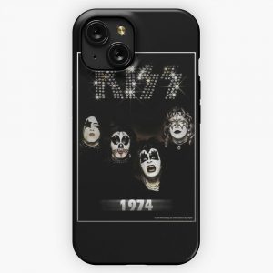 Kiss The Band 1974 Album Year iPhone 15 Slim Phone Case Cover