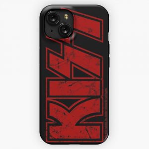 Kiss The Band Logo Red iPhone 15 Slim Phone Case Cover