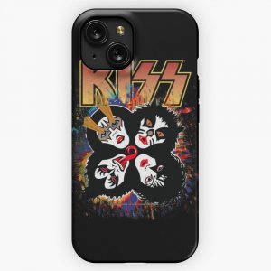 Kiss The Band Rock And Roll Over Splash Logo iPhone 15 Slim Phone Case Cover