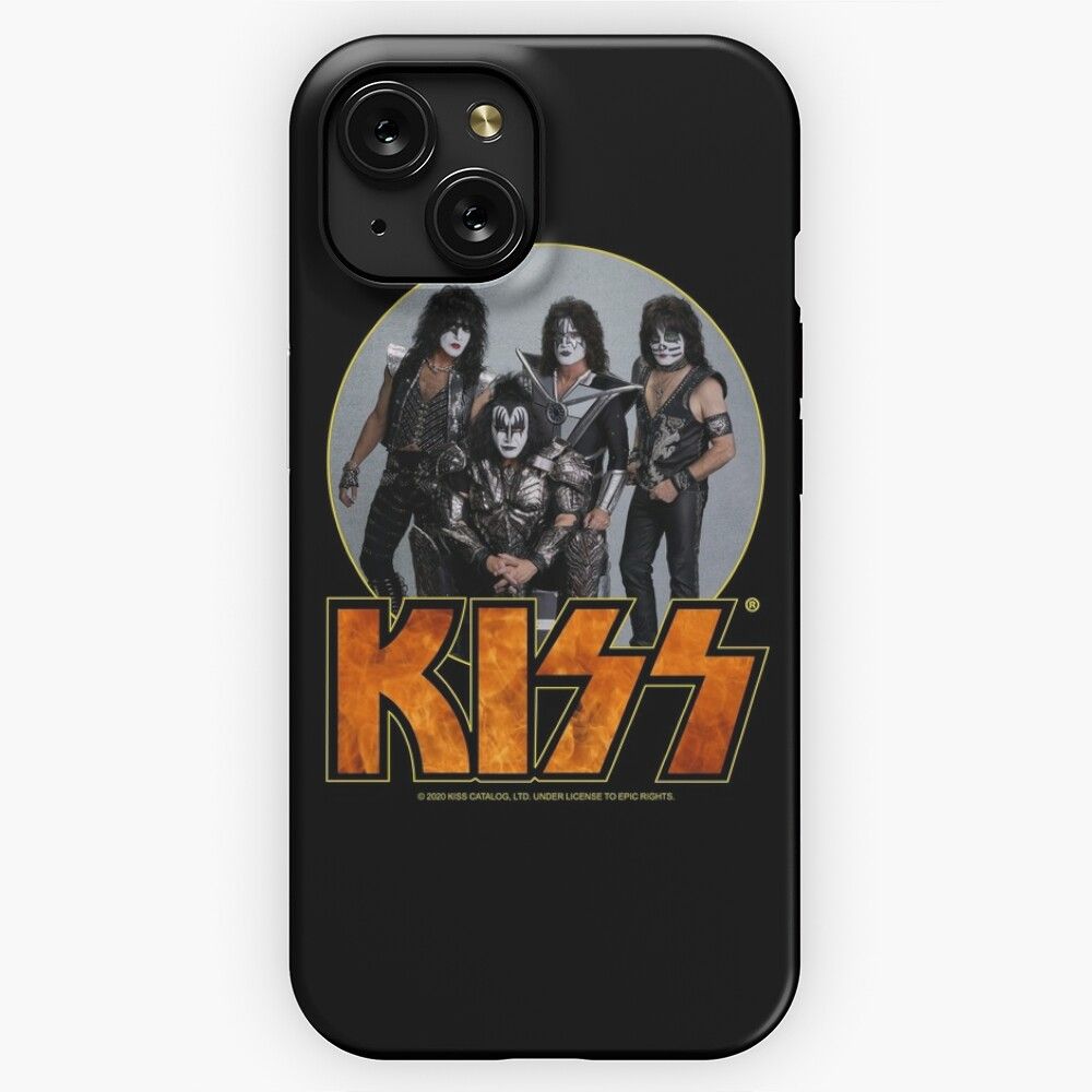 Kiss Vintage Band Design iPhone 15 Slim Phone Case Cover