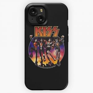 Kiss Vintage Design iPhone 15 Slim Phone Case Cover