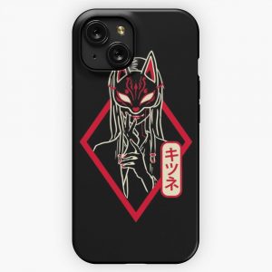 Kitsune Red Spirit Fox iPhone 15 Slim Phone Case Cover