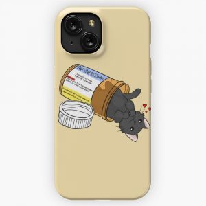 Kitty Antidepressant Love Medicine iPhone 15 Slim Phone Case Cover