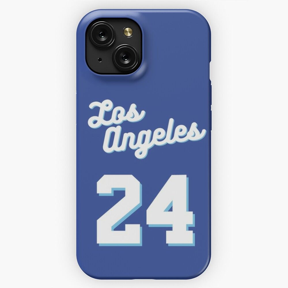 Kobe Game 2021 Baby Blue And White Jersey No 24 Showtime iPhone 15 Slim Phone Case Cover