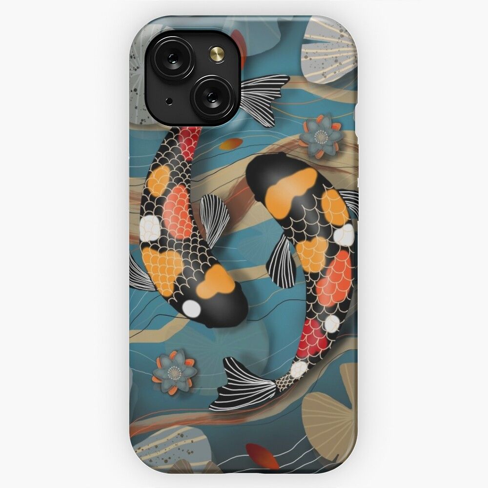 Koi Watergarden iPhone 15 Slim Phone Case Cover