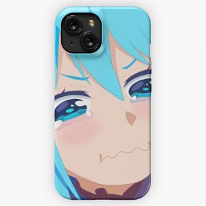 Konosuba Sad Aqua iPhone 15 Slim Phone Case Cover